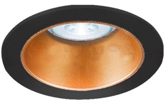 Spot GU10 220-240VAC Braytron Gold+Black 22496