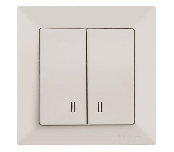 Выключатель Mutlusan Candela 2P + Led 10504