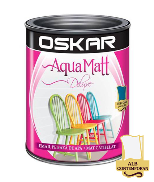 Эмаль Oskar Aqua Matt 0.6л белый