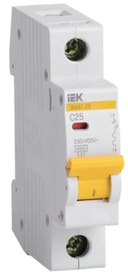 Автоматический выключатель IEK BA47-29 1P 4.5kA 25A C 02528/3852