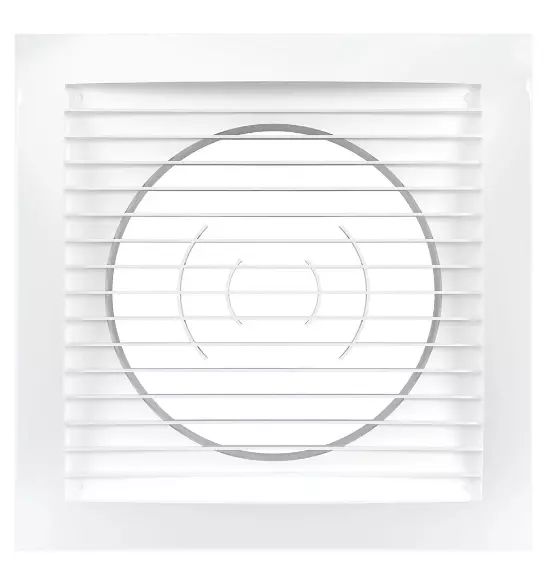 Решётка для вентиляции Mistral 15x15 D100 White 1515РС10Ф