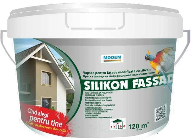 Vopsea modificată cu silicon Fassadenfarbe 1.5kg