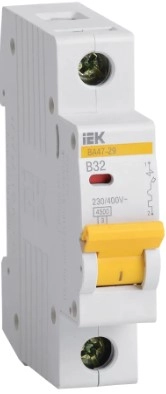 Автоматический выключатель IEK BA47-29 1P 4.5kA 32A B 02515