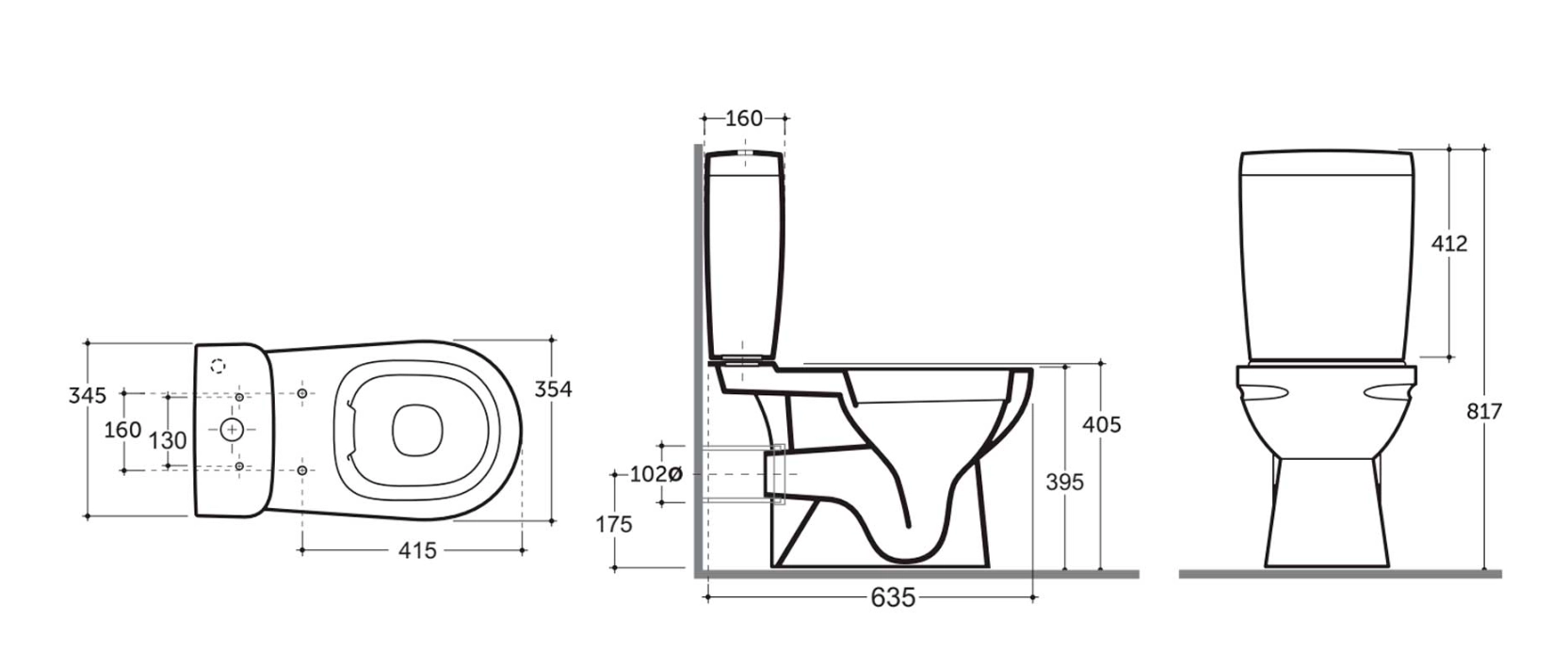 Унитаз Keramin Alibano R dual ML white