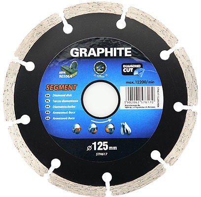 Диск по бетону Graphite 125мм segment 57H617 (3650)