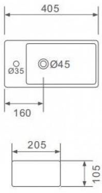 Раковина Gappo GT 706L /0619