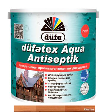 Декоративное покрытие Dufatexaqua 0.75л каштан
