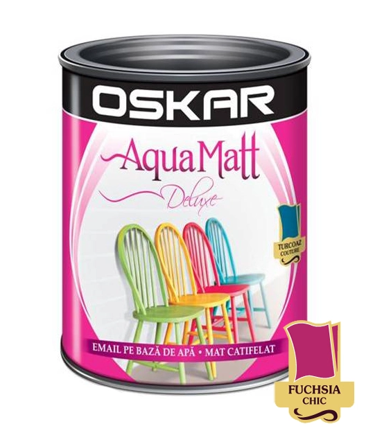 Эмаль Oskar Aqua Matt 0.6л розовый