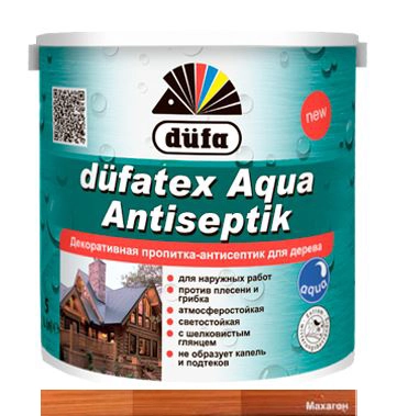 Acoperire decorativă Dufatexaqua 0.75l mahagon