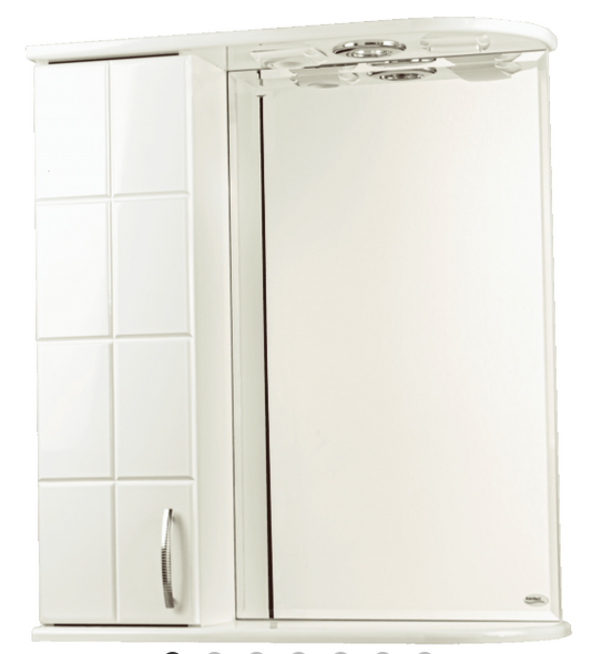 Шкаф с зеркалом Domino 60 white 1810 