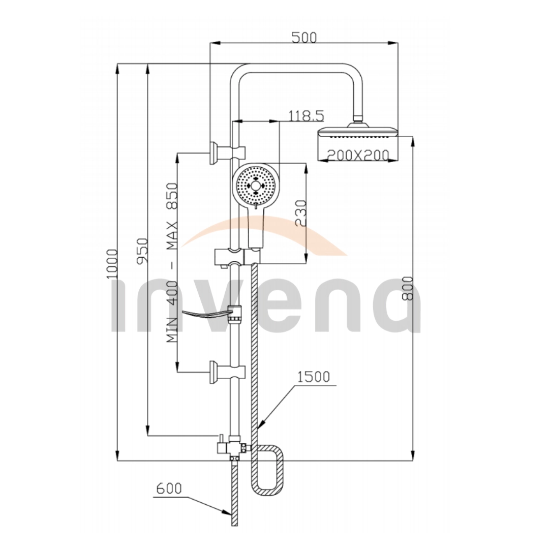 Душевая система Elea AU-82-001-M 