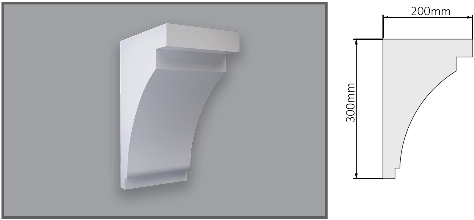 Piatră de boltă VSC2 450x250x150mm