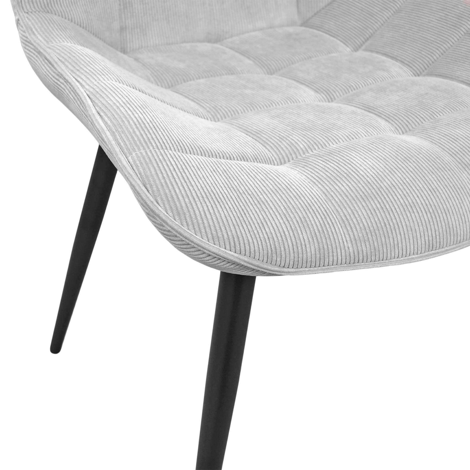 Scaun Hans light grey-black