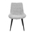 Scaun Hans light grey-black