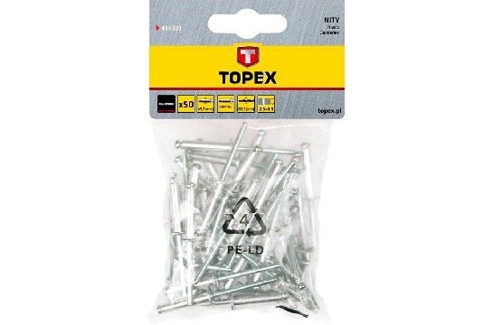 Nituri aluminiu Topex 3.2x8mm 369