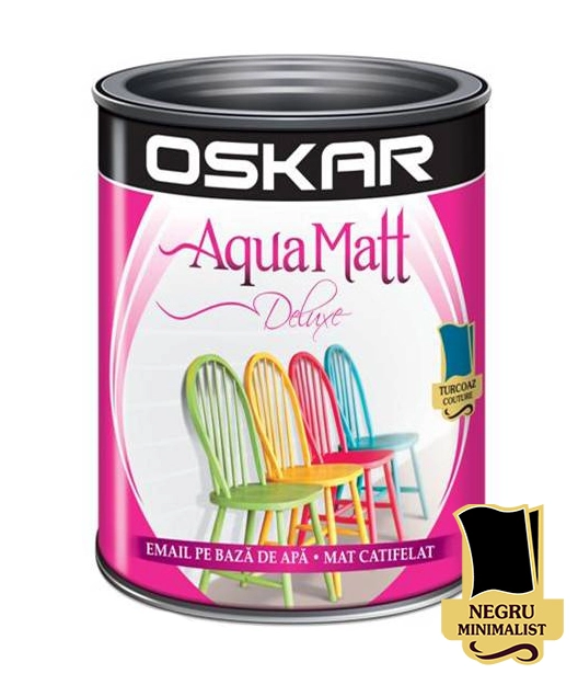 Эмаль Oskar Aqua Matt 0.6л чёрный