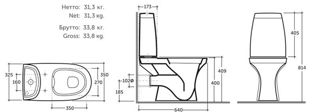 Унитаз Keramin Santi  R GS Incoer 1c