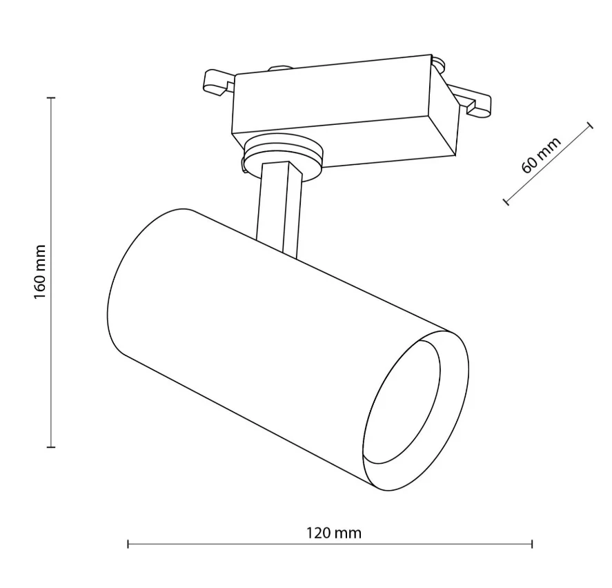 Corp de iluminat cu sina Tk-Lighting Tracer 10971