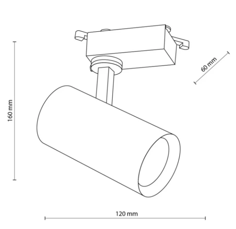 Corp de iluminat cu sina Tk-Lighting Tracer 10972