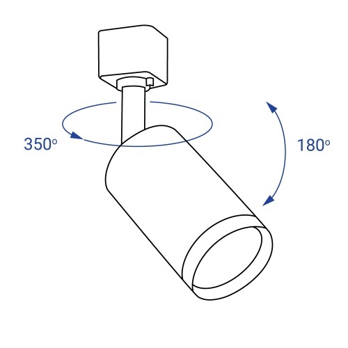 Spot FN AL155, GU-10 220V,60x105mm