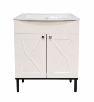 Шкаф под умывальник Morning Nury 900006454 + умывальник Bari 60 white 