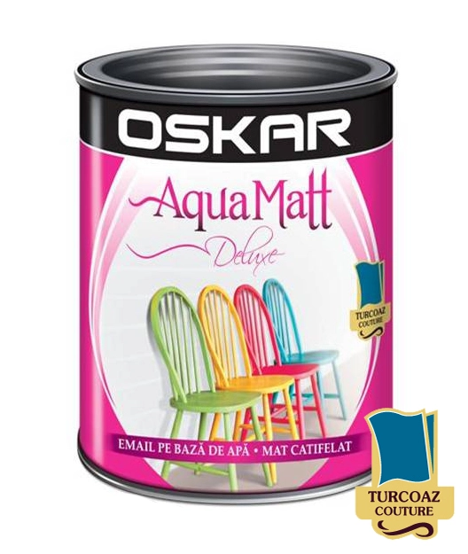 Эмаль Oskar Aqua Matt 0.6л бирюзовый кутюр