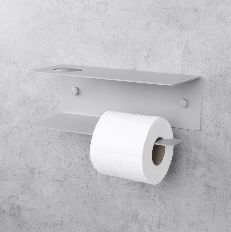 Держатель для туалетной бумаги Daske Line PH/L-0287GR серый правый