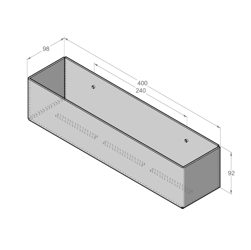 Raft pentru baie Daske Basket SH/BT-0560B negru