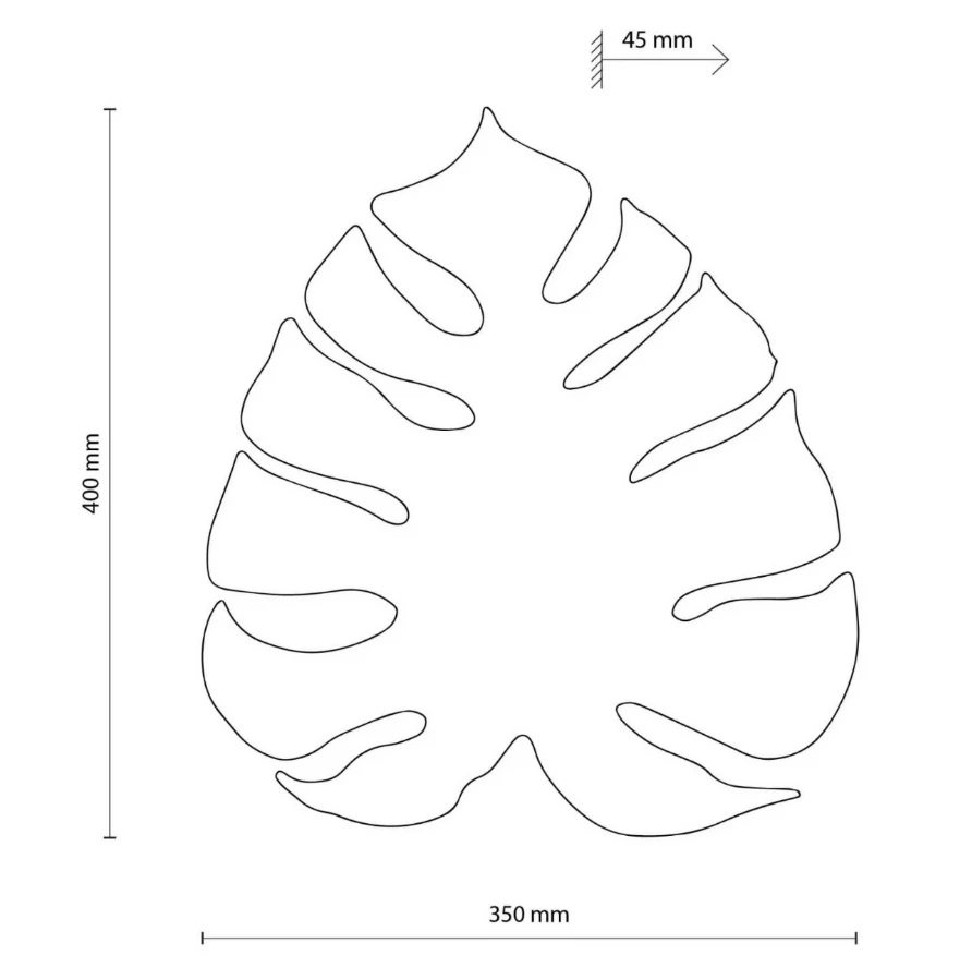 Candelabru de perete Tk-Lighting Monstera 4667 White