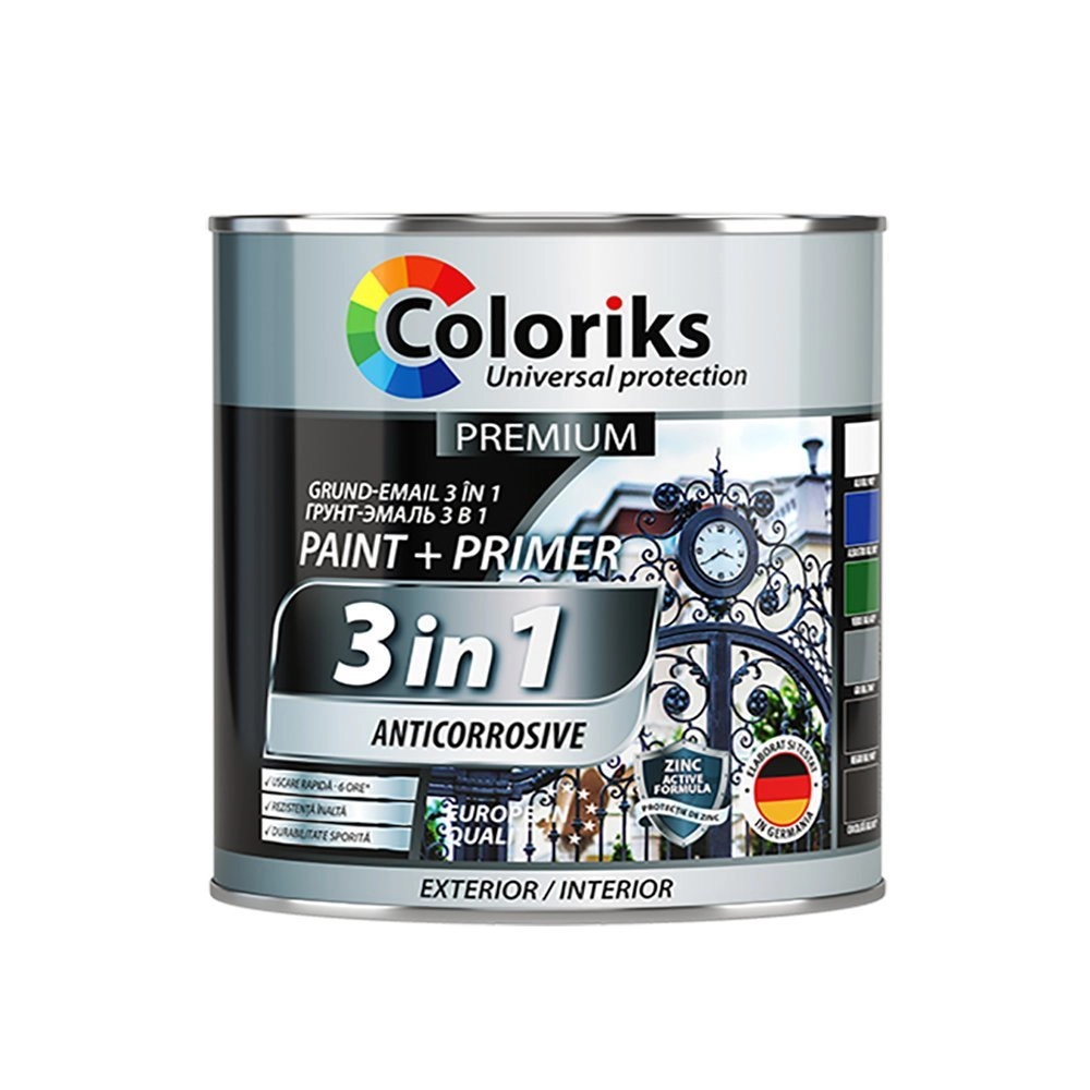 Грунтовка-эмаль Premium Coloriks 3в1 зеленый 1 0.9л 6029