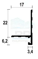 Mini plintă MPA217B PP 2600mm 