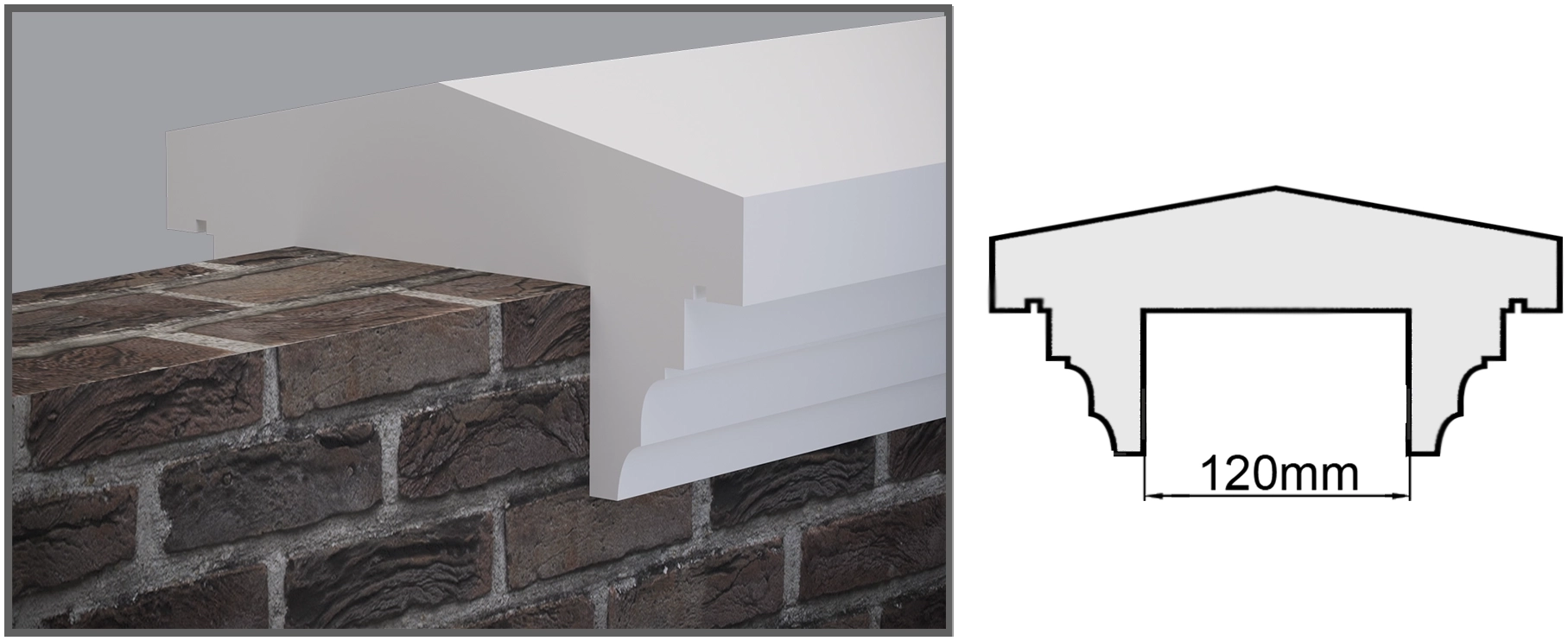Terminație de gard VSiG2 120mm