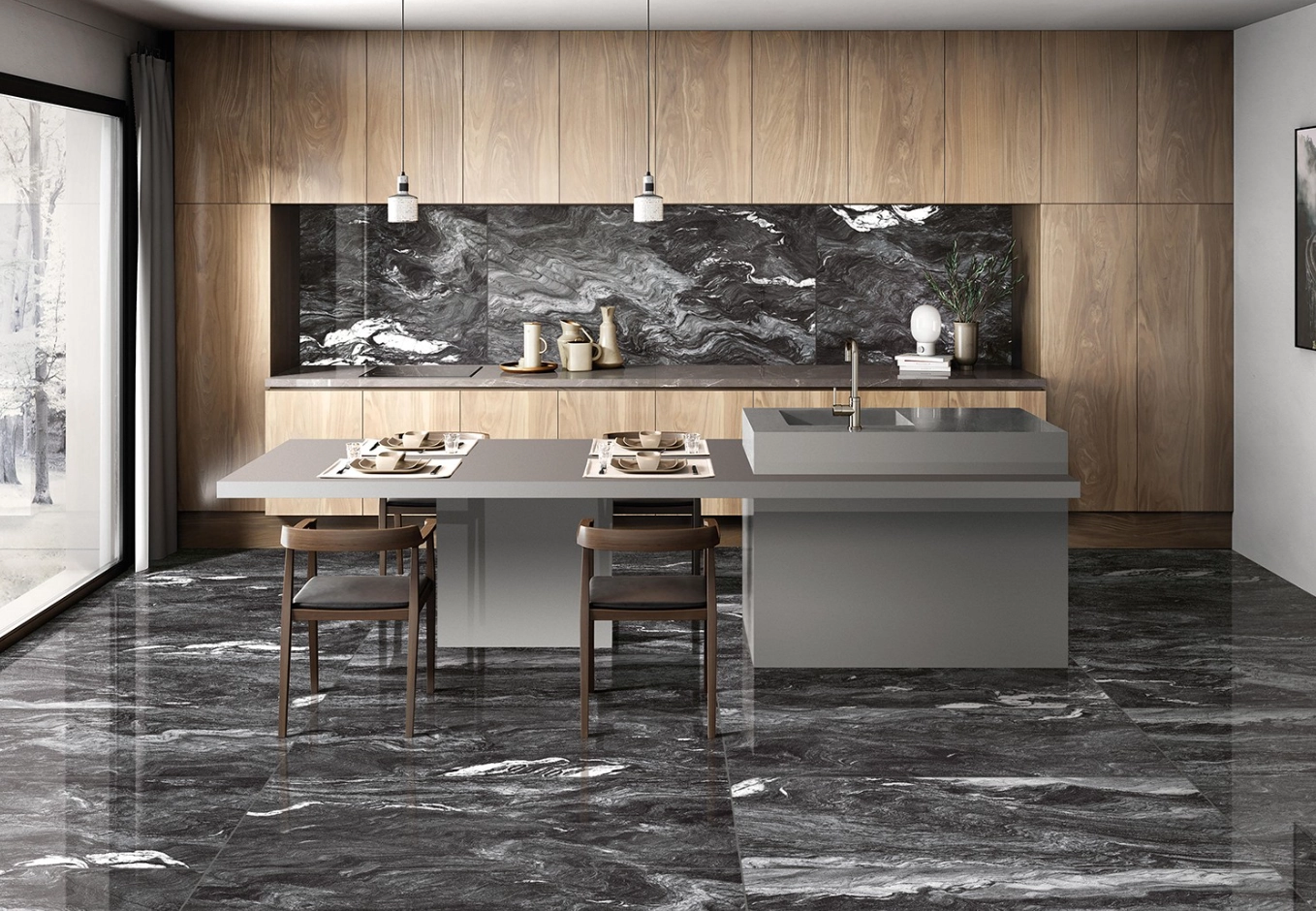 Плитка Anka Granada 60x120 black