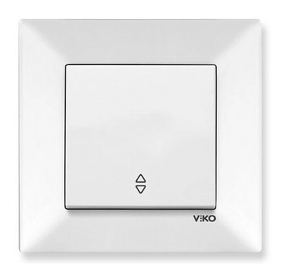 Выключатель Meridian Viko 1P белый 95970004