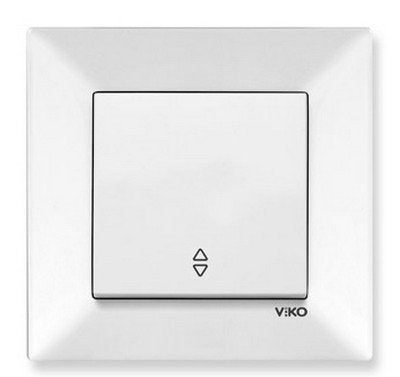 Выключатель Meridian Viko 1P белый 95970004