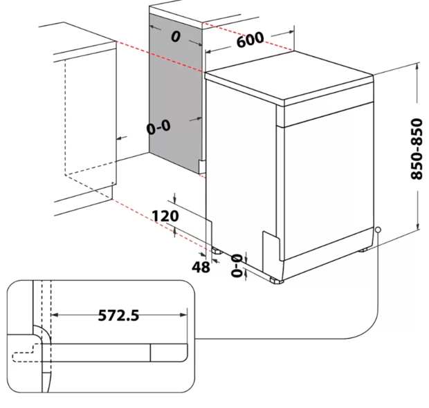 Mașină de spălat vasela Indesit D2FHK26 14030