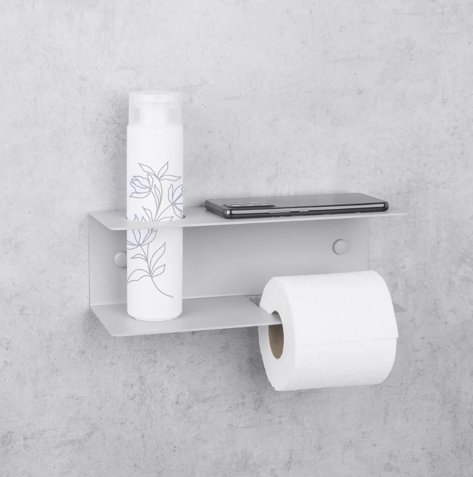 Держатель для туалетной бумаги Daske Line PH/L-0270GL серый левый