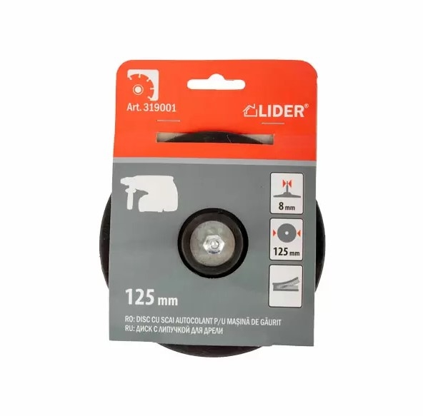 Suport pentru disc abraziv Lider 125mm 319001