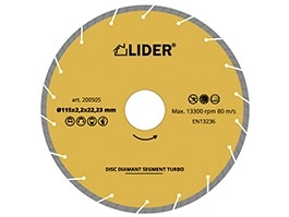 Disc pentru beton Lider segment turbo 230mm (200510)
