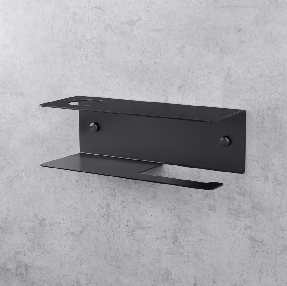 Держатель для туалетной бумаги Daske Line PH/L-0232BL черный левый