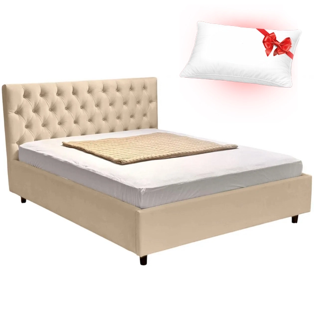 Pat dormitor Elena stofa London 02 160x200