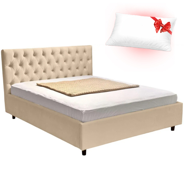 Pat dormitor Elena stofa London 02 160x200