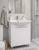 Мебель для ванной Clermont + умывальник Clermont 55 white