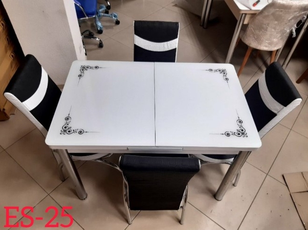 Set masă extensibilă cu 4 scaune 70x110 ES-25