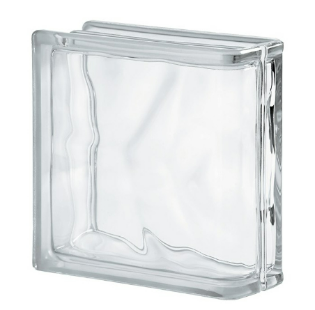 Стеклянный блок Clear 1919/8 DOUBLE END WAVE 004526 