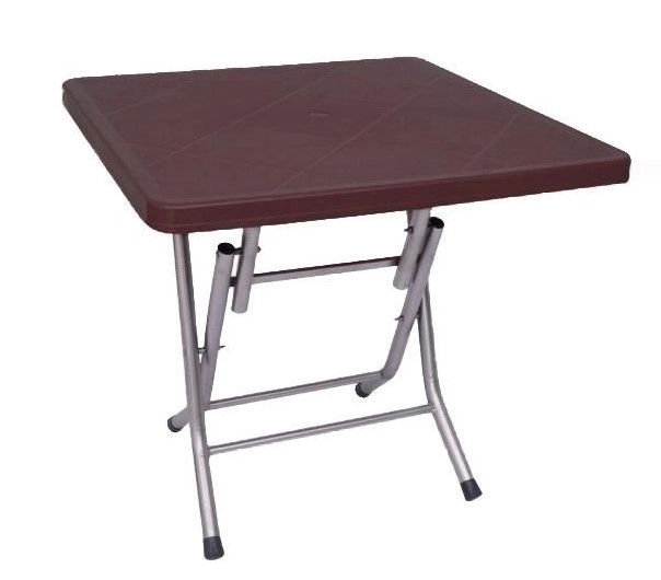 Садовый стол 80x80 коричневый