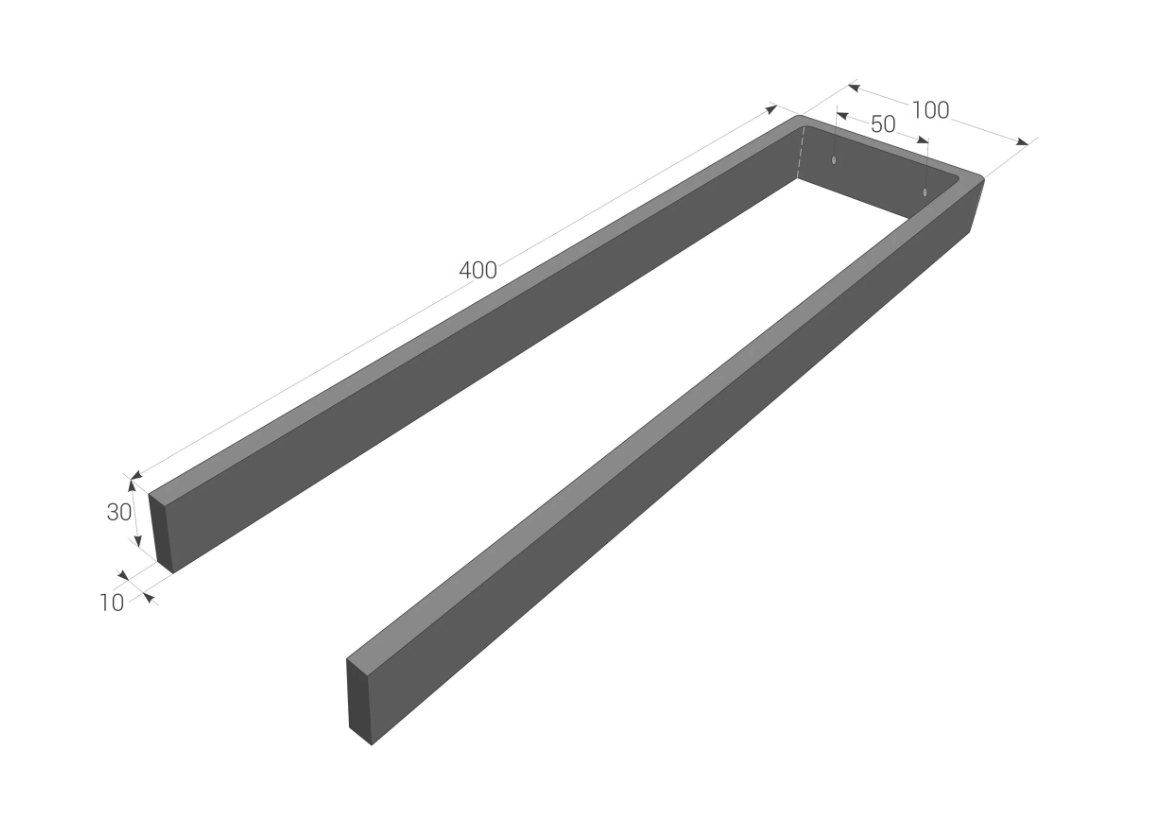 Suport pentru prosoape Daske Duet DT/TR-1598B negru