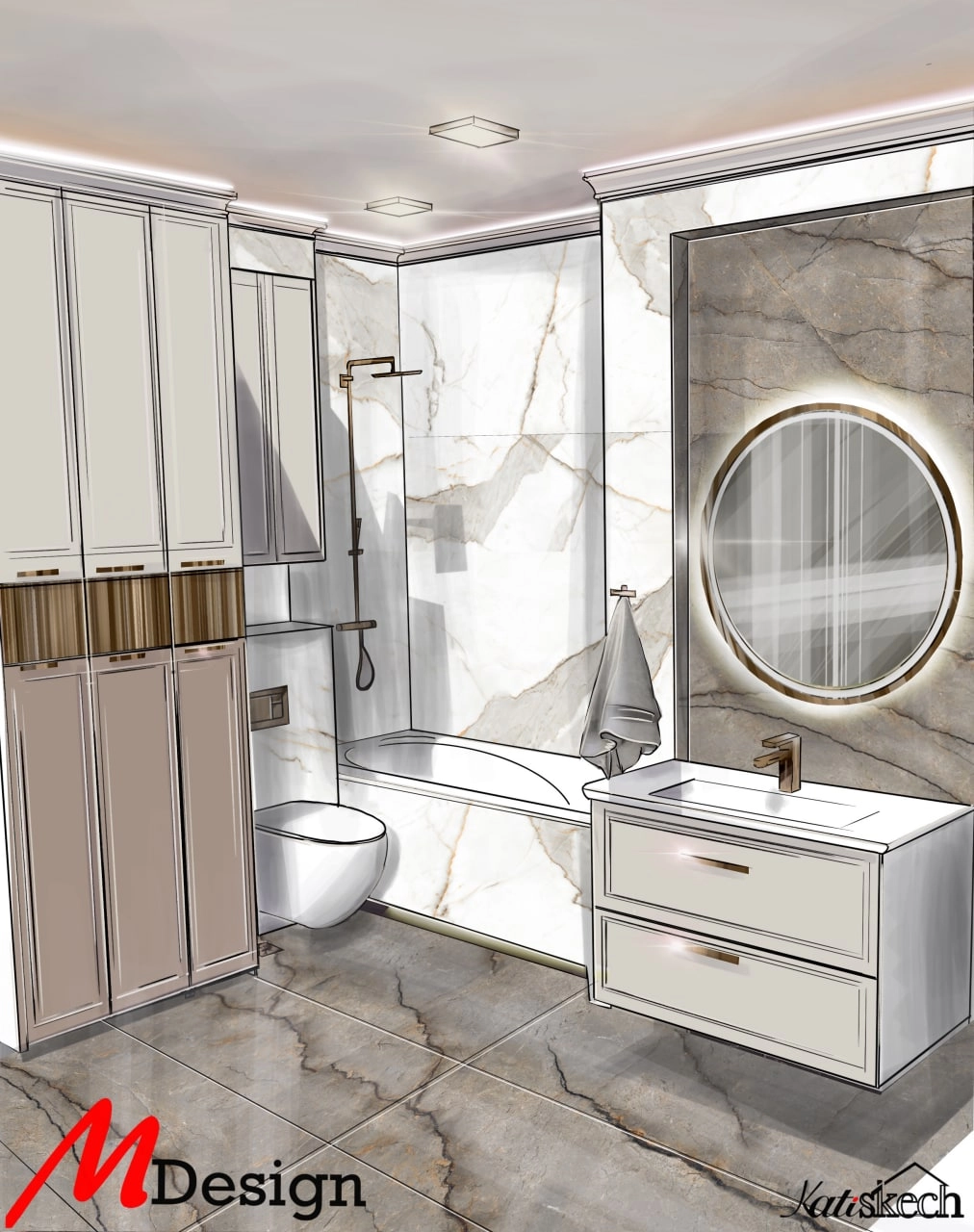 Sistemă de duș  Invena AU-35-014-S 