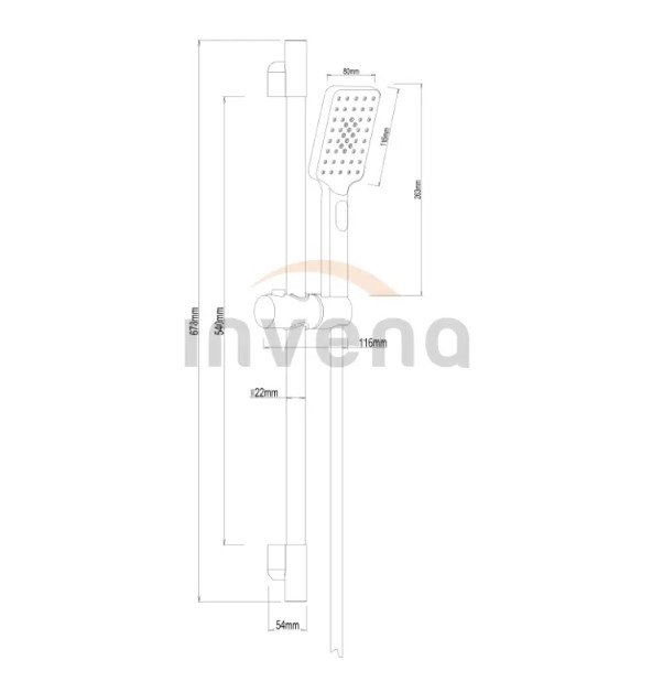 Sistemă de duș  Invena AU-35-014-S 