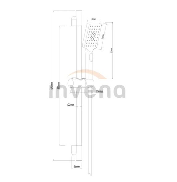 Sistemă de duș  Invena AU-35-014-S 